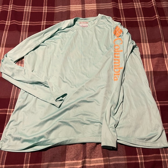 Columbia Tops - Women’s Columbia Plus PFG Tidal Tee 2X - Mint
